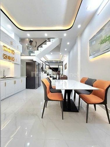 Nhà Mới Ở Ngay, Hẻm Xe Hơi, 03 Tầng, DT 4x15m