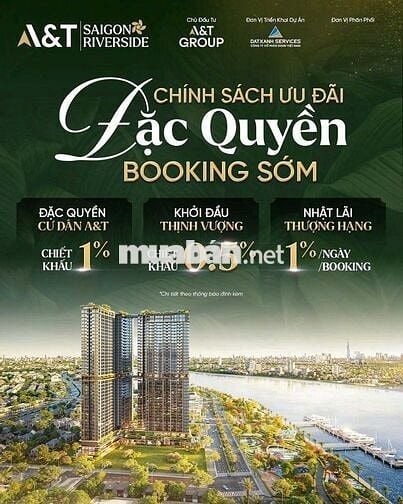 Căn hộ chung cư 2 phòng ngủ A&T Saigon Riverside giáp quận 7