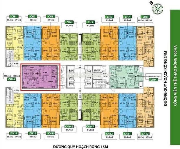 CHÍNH CHỦ BÁN CH PHÚ THỊNH GREENPARK 103M2 - 3 PHÒNG NGỦ