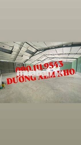 CHO THUÊ kho 375m2 - 18x20m - ĐƯỜNG TẢI LỚN - ĐIỆN 3pha