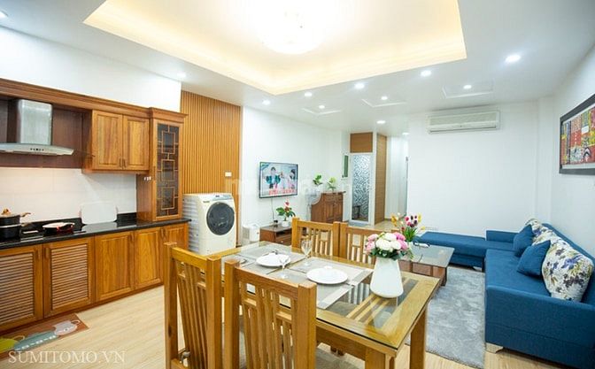 Căn hộ dịch vụ 1 ngủ mới m2 cho thuê tại phố Kim Mã, đối diện Daewoo