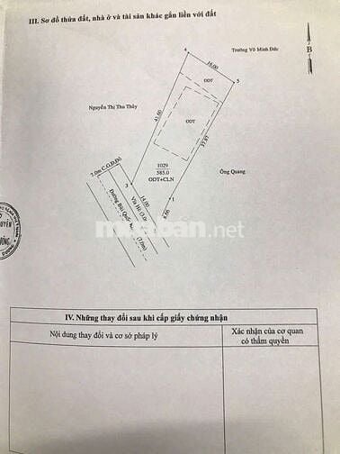 Bán đất mặt tiền đường Bùi Quốc Khánh ,
p .Chánh Nghĩa , tp TDM , BD