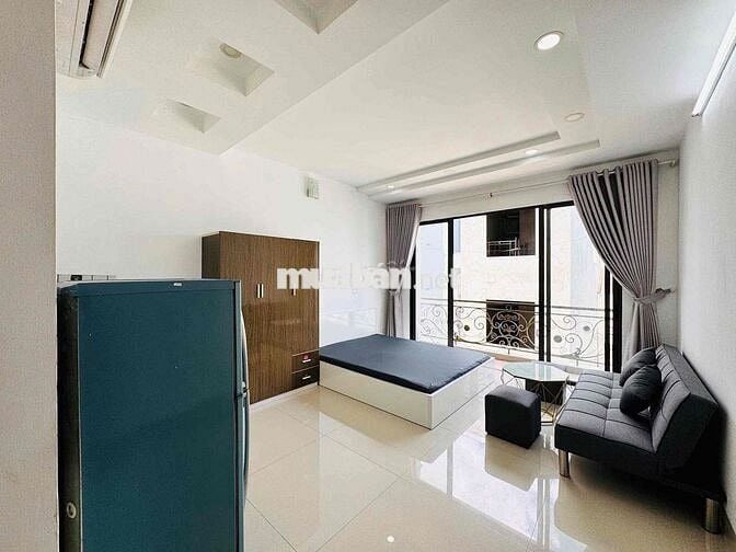 Căn Hộ Stu Ban Công 35m2 FullNT Rộng Thoáng Hẽm Oto An Ninh Gần PVĐ