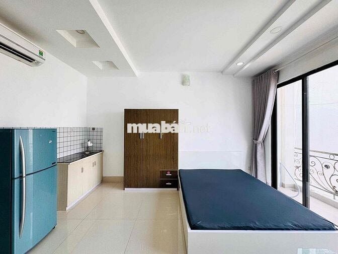 Căn Hộ Stu Ban Công 35m2 FullNT Rộng Thoáng Hẽm Oto An Ninh Gần PVĐ