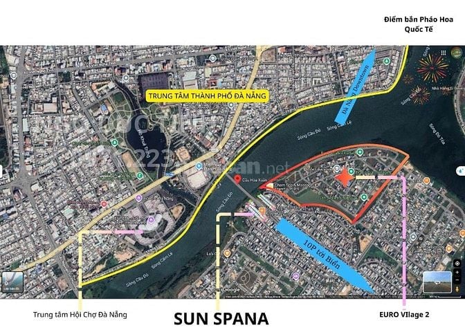 SPANA TOWER - Đầu cầu Hòa Xuân - 2 phòng ngủ - 64m2 