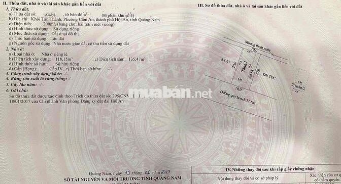 Nhà mặt tiền Biển Hội An-Khu Tân Thành/An Bàng 100m2, 2PN đ.Thạch Lam