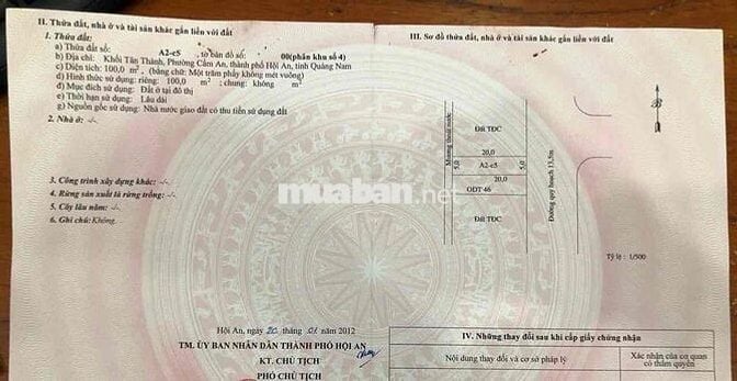 Nhà mặt tiền Biển Hội An-Khu Tân Thành/An Bàng 100m2, 2PN đ.Thạch Lam