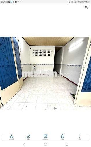 Nhà nguyên căn 1 trệt 1 lầu 4x10 2pn 2wc hẻm 184 Âu Dương Lân kế q1