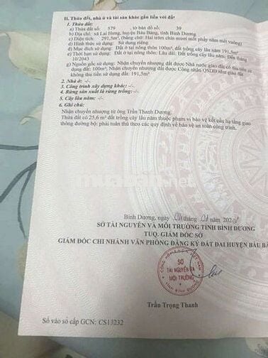 Bán đất mặt tiền nhựa lai hưng 56 cách ql13 khoảng 200m