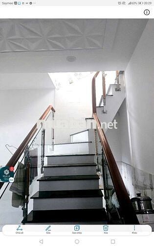NHÀ SÂN VƯON 300M2 HẺM XE HƠI NHÀ 90M2 1 TRỆT 1 LẦU 1243 LÊ VĂN LƯONG