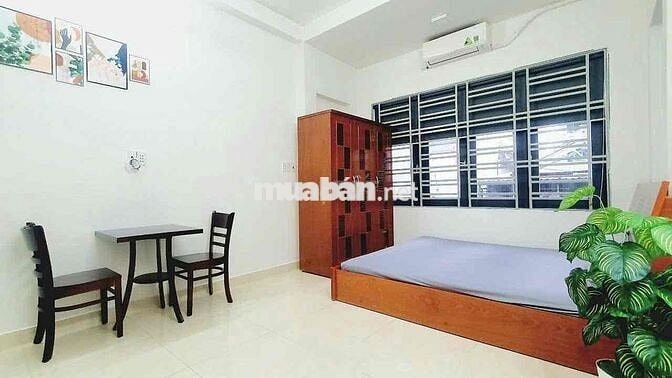 CHO THUÊ PHÒNG TRỌ STUDIO RỘNG RÃI FULL NỘI THẤT CỬA SỔ TRỜI