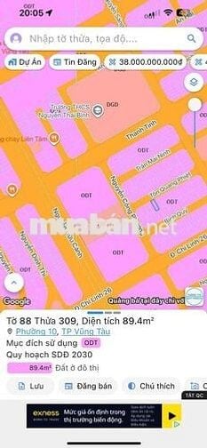 Bán đất mặt tiền đường Tôn Quang Phiệt