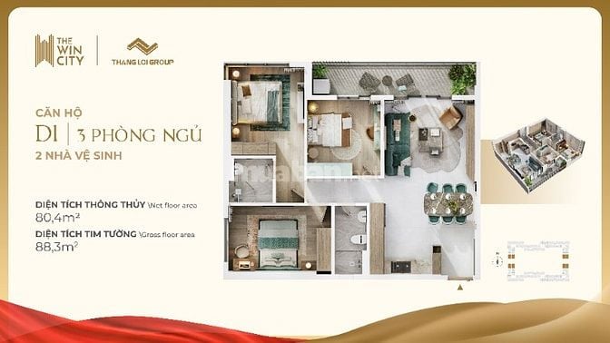 Cần bán căn hộ dự án The Win city