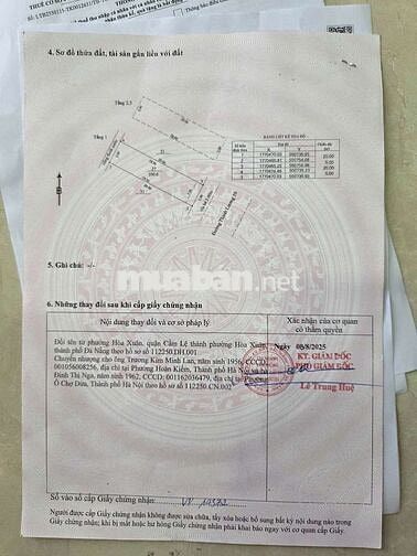 Bán nhà KĐT hoà xuân mặt đường 7,5m