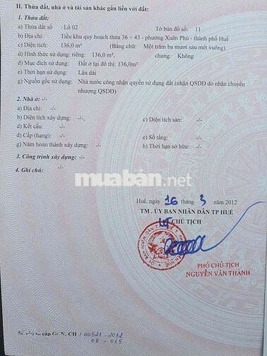 ĐẤT ĐẸP MẶT TIỀN NGUYỄN LỘ TRẠCH - GẦN CHỢ CỐNG MỚI