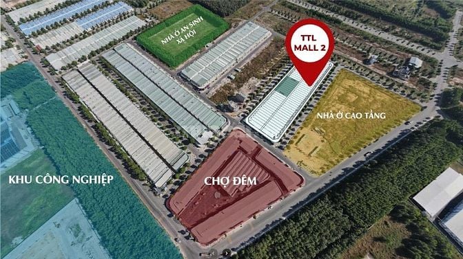 Đất nền ngay chợ đêm bàu bàng, dân cư đông đúc kinh doanh được luôn