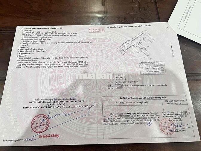 CHÍNH CHỦ CẦN BÁN GẤP LÔ ĐẤT ĐẸP – HẺM 8M, NHÀ BÈ – SỔ RIÊNG, GIÁ TỐT