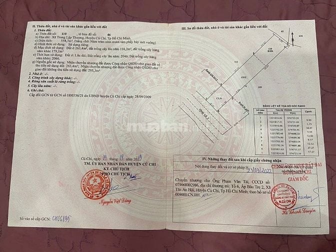 Chính chủ bán nhà mặt tiền Tỉnh Lộ 2, Củ Chi