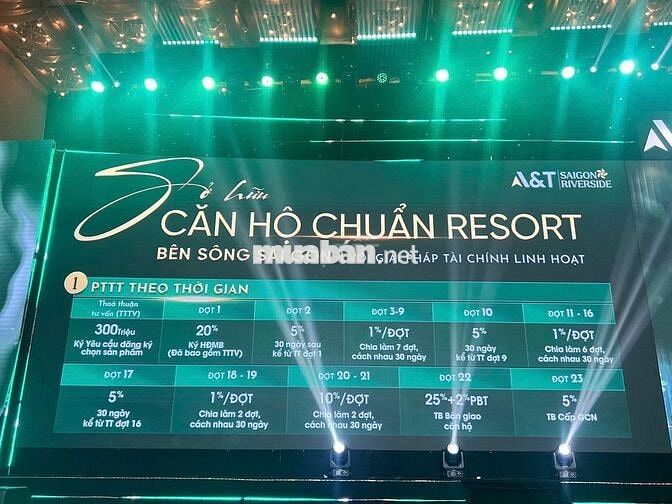 A&T SAIGON RIVERSIDE Giá chỉ 1,768 triệu sở hữu Căn hộ ven Sông Saigon