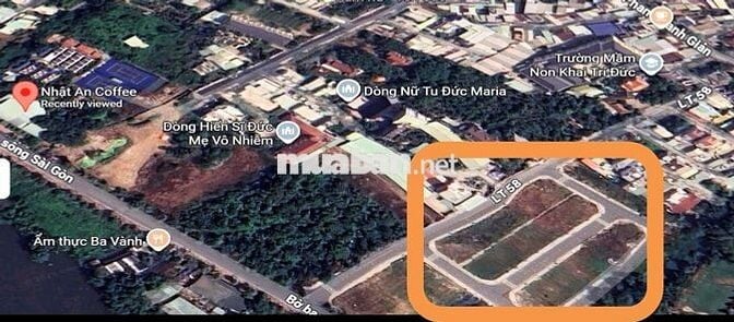 Đất ở 67,5 m2 Khu dân cư Bình Đức Phường Lái Thiêu