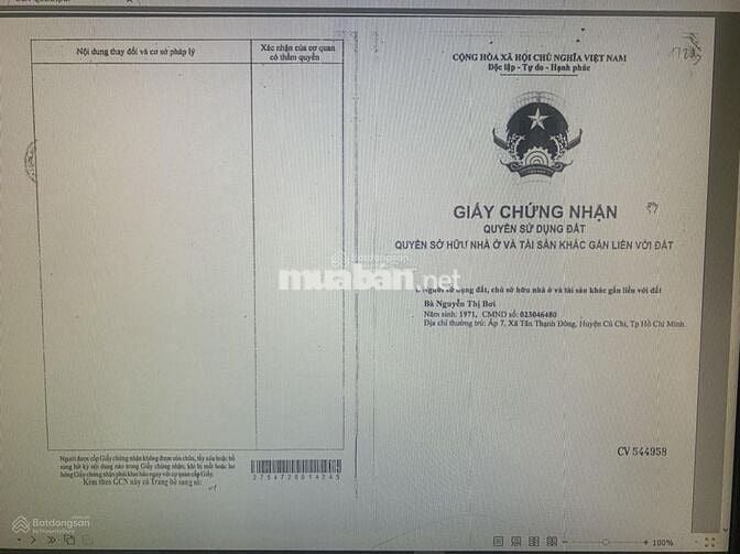 Bán đất 1/Tỉnh lộ 15, gần trường THCS Tân Thạnh Đông