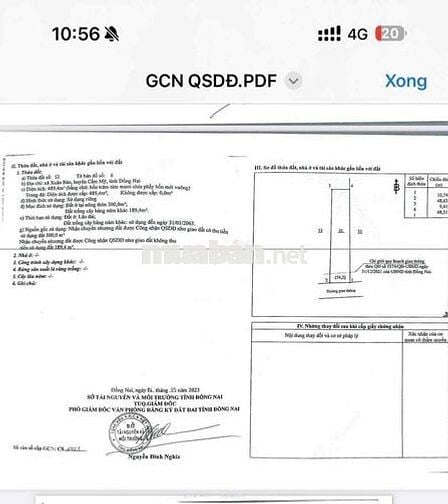 Bán gần 500m2 đất, có 300m thổ cư, tặng nhà cấp 4 80m2