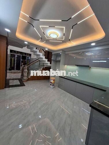 NHÀ MỚI ĐẸP 5 TẦNG, (4X13)M2, HẺM XE HƠI VÀO NHÀ, 7,8 TỶ CÒN TL