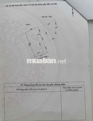 Bán nhà gác lửng Hướng Đông Nam Cực Hiếm