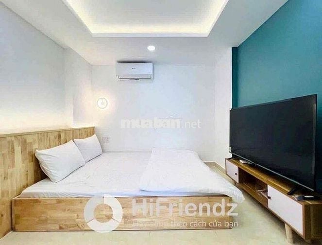 CHO THUÊ CHDV STUDIO CAO CẤP BAN CÔNG NGAY TRƯỜNG SA QUẬN 3. THANH MAY