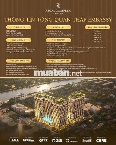 Regal Complex Đà Nẵng – Căn hộ cạnh Sông & View Biển – Sở hữu lâu dài