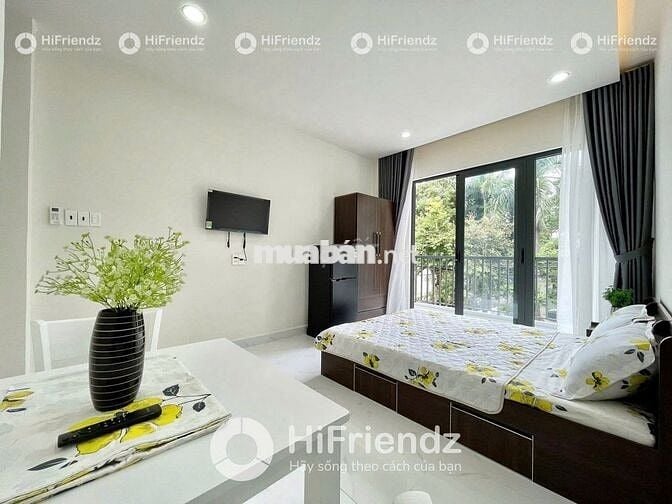 Cho Thuê Căn Hộ Ban Công Full Nội Thất ở Đặng Thùy Trâm Bình Thạnh