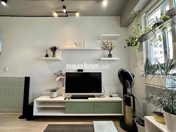 Căn 55m2, 2PN, full nội thất, cc Topaz City, p4, q8