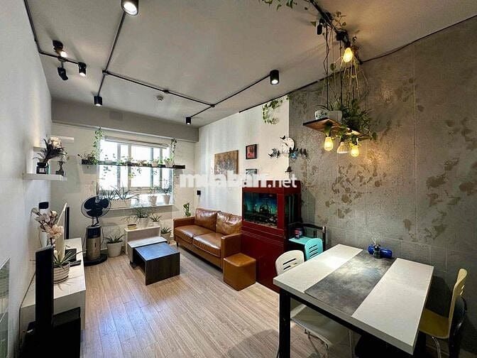 Căn 55m2, 2PN, full nội thất, cc Topaz City, p4, q8