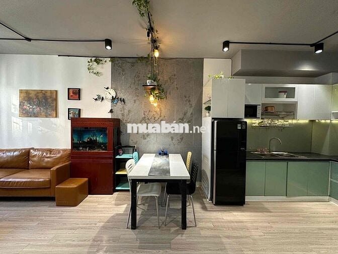 Căn 55m2, 2PN, full nội thất, cc Topaz City, p4, q8