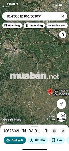 bán đất thổ cư tại xã tầm vu (tây ninh mới), trước là long an cũ