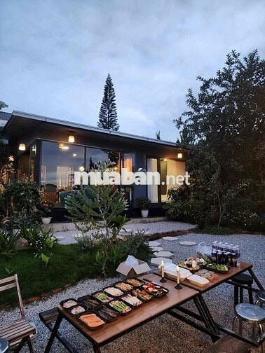 Cắt lỗ 40% đất vườn 1000m2 sẵn nhà view rừng thông full nội thất