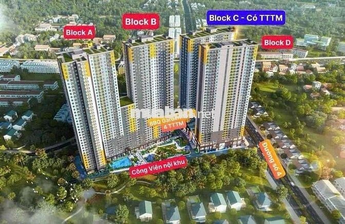 Căn hộ Bcons Solary 2PN-2NVS 53m2