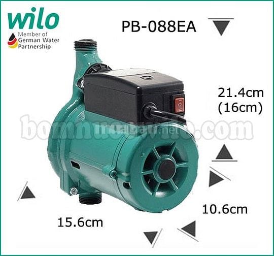 Máy bơm tăng áp điện tử chịu nhiệt Wilo PB-088EA