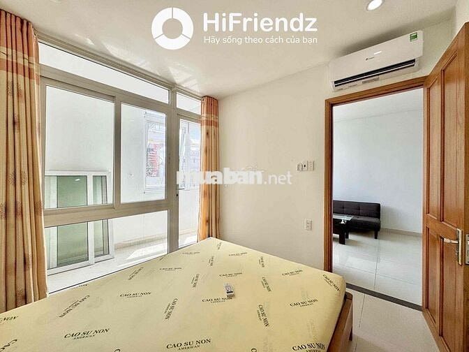 2 Phòng Ngủ -60m2 - Full Nội Thất- Hầm Xe- Thang Máy- Cv Lê Thị Riêng