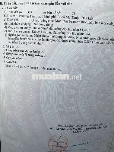 Mặt Tiền Hà Huy Giáp - Tân Lợi phường BMT
