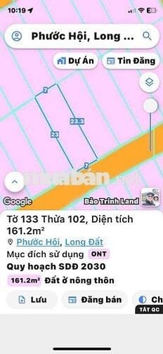 🔥 CHÍNH CHỦ CẦN BÁN GẤP LÔ ĐẤT PHƯỚC HỘI – LONG ĐẤT, TP.HCM 🔥