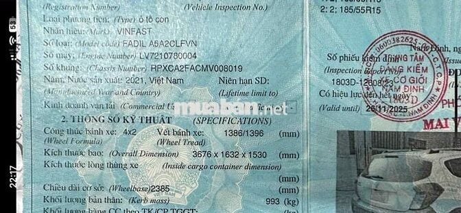 VinFast Fadil 2021 1.4 AT Plus - 86000 km