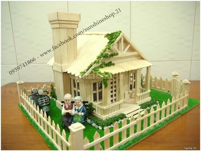  Nhận đặt làm mô hình nhà que kem theo yêu cầu