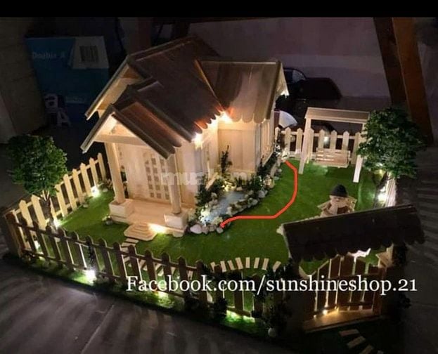  Nhận đặt làm mô hình nhà que kem theo yêu cầu