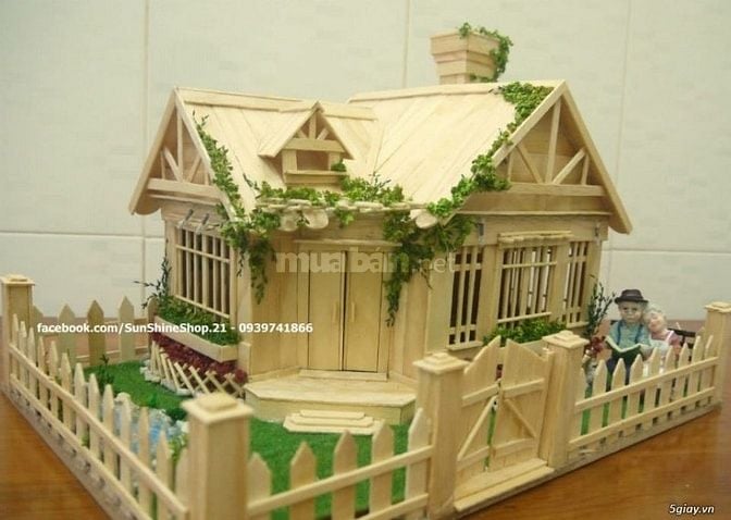  Nhận đặt làm mô hình nhà que kem theo yêu cầu