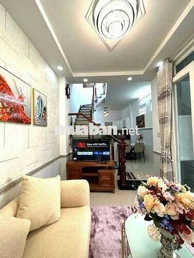 BÁN NHÀ TRỆT LẦU-2PN, 4x10m DTSD:66m2, Đ.LÊ ĐỨC THỌ, P16. GIÁ: 3.7TỶ