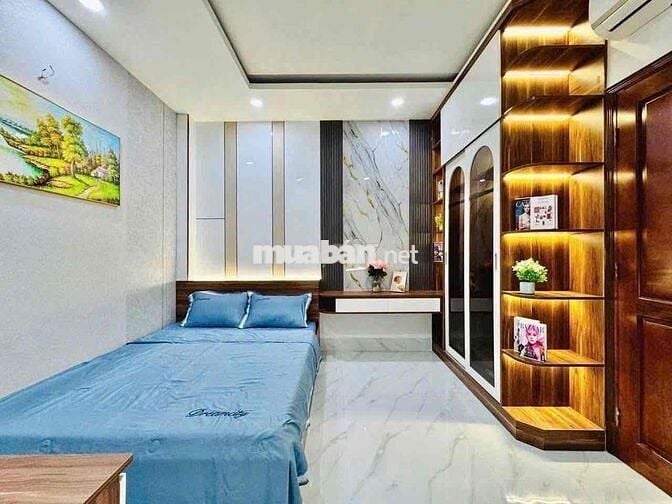 Nhà Phố Mới Keng Phạm Văn Chiêu 3 Lầu 4PN 5WC Full Nội Thất 20tr