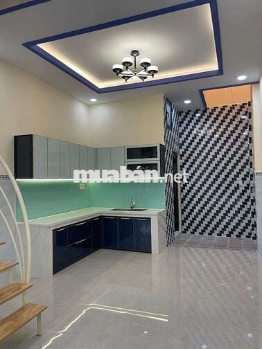 NHÀ MỚI XÂY ĐẸP LUNG LINH HẺM OTO NGAY ĐẶNG VĂN BI, 1T1L 4X14M 2PN 2WC