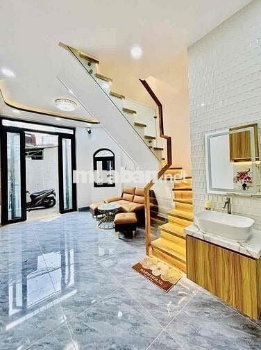 3 Tỷ74, bán nhà mới đẹp Quận 6, Dtsd 50m2, 2 pn, sổ riêng