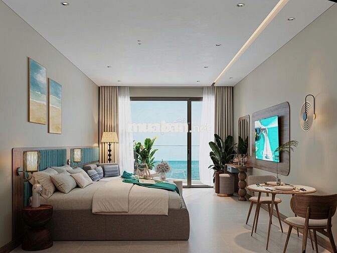 cực hiếm - căn hộ 1PN 44.54m², view 100% hướng biển, nội thất 5 sao